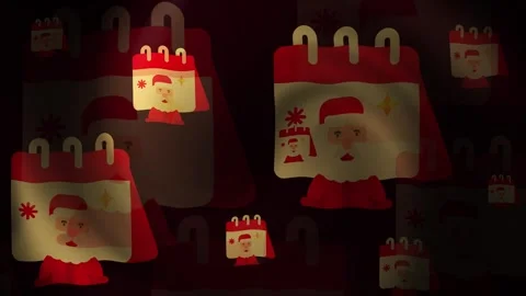 Christmas Calendar Backgrounds Loops Stock Footage 309499591