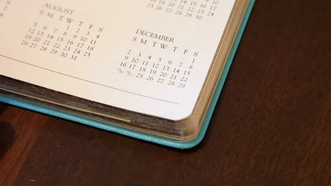 Christmas on the Calendar Stock Footage 94592577