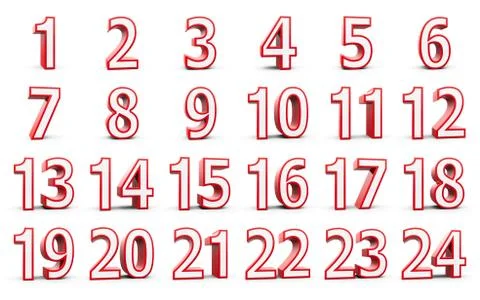 Christmas Calendar Stock Illustration