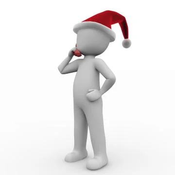 Christmas call Stock Illustration
