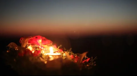 Christmas candel Stock Footage 919292