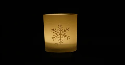 Christmas Candle with decoration Stock Footage 101005293