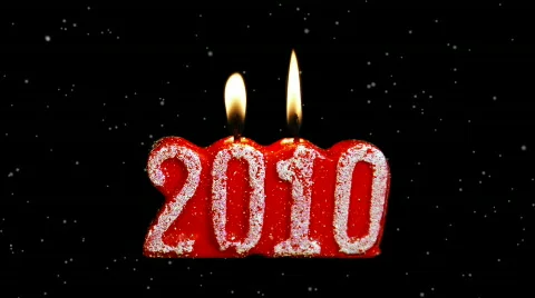 Christmas candle Stock Footage 600807