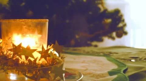 Christmas candle Video stock 10572785