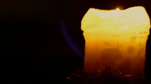 Christmas Candle Video stock 10573398