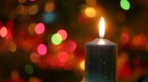 Christmas candle Stock Footage 10703185