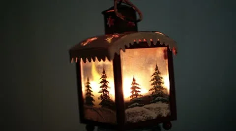Christmas candle Stock Footage 19280387