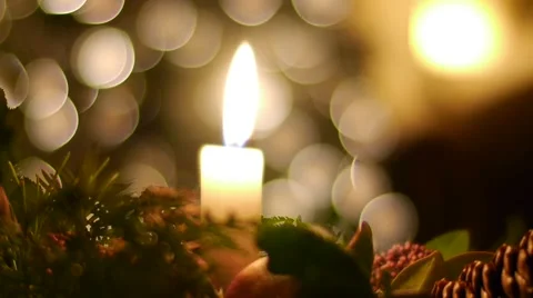 Christmas candle 스톡 동영상 42851834