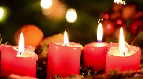 Christmas candle 動画素材 45252337