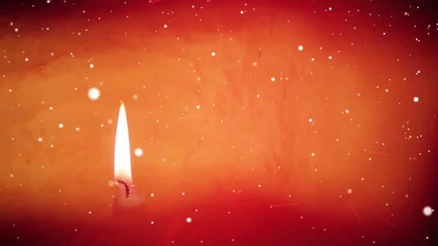 Christmas candle Stock Footage 82277625