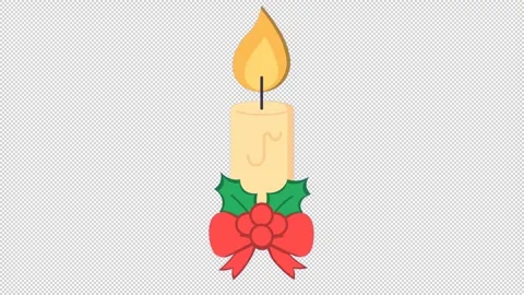 Christmas candle Vídeo Stock 316875732