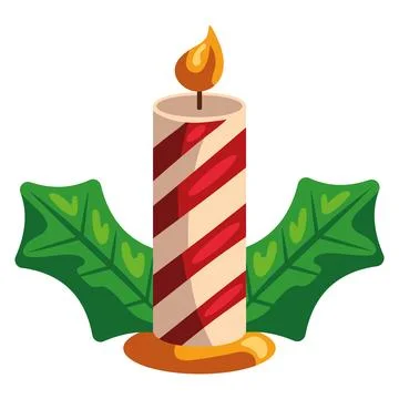 Christmas candle light Stock Illustration