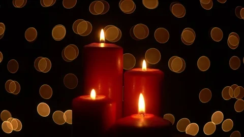 Christmas Candle lights Stock Footage 82682116