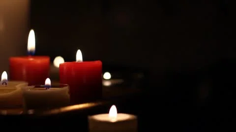 Christmas candles 01 Video stock 8896539