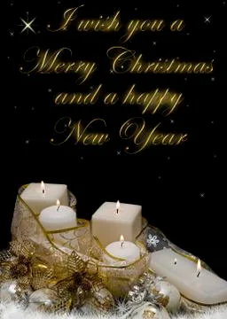 Christmas candles. Stock Illustration