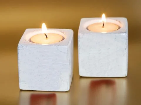 Christmas candles Foto stock