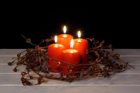 Christmas candles Фото