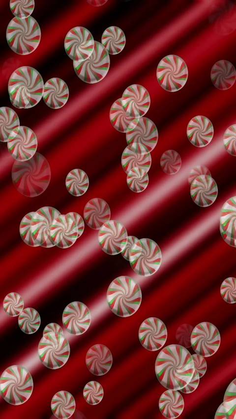 Christmas Candy Animated Falling Background Stock Footage 332856092