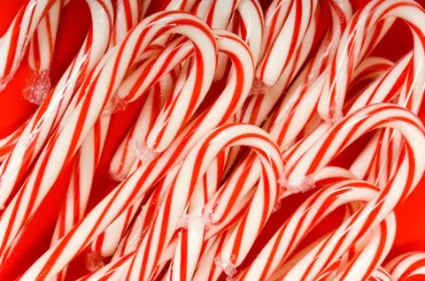 Christmas candy cane background Stock Photos