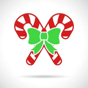 Christmas Candy Cane icon Stock Illustration