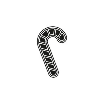 Christmas candy cane icon Stock Illustration