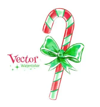 Christmas candy cane Stock Illustration