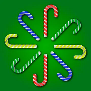 Christmas candy cane Illustrazione stock