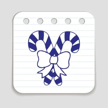 Christmas Candy Cane Illustrazione stock