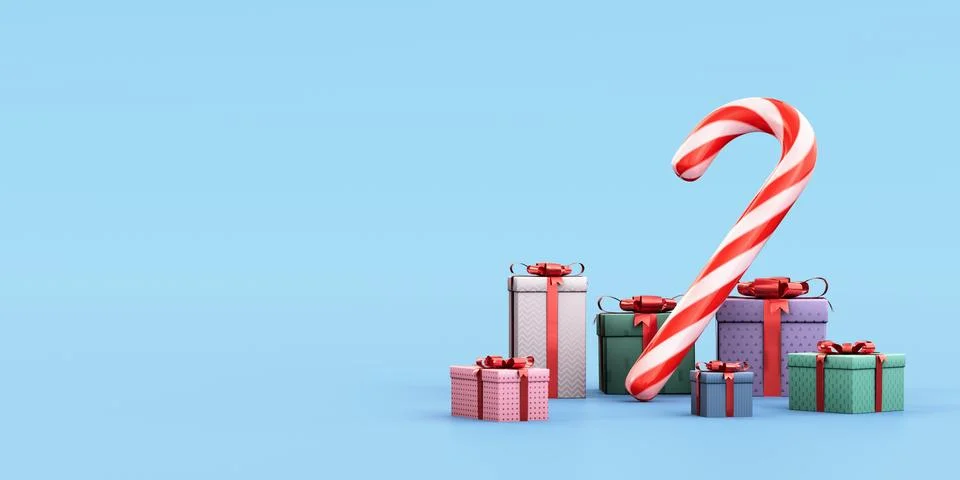 Christmas Candy Cane Stock Illustration