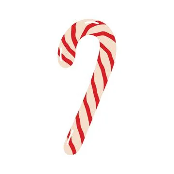 Christmas candy cane peppermint sweet vector illustration Stock Illustration