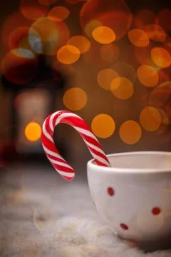 Christmas candy cane Stock Photos