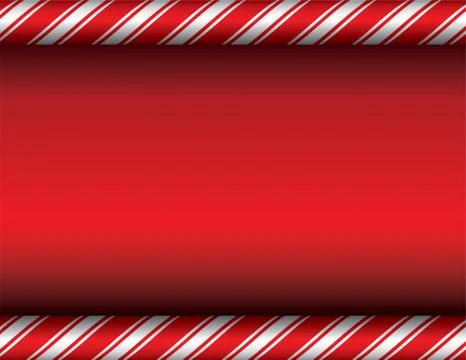Christmas Candy Cane Red Background Stock Illustration