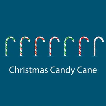 Christmas Candy Cane With Text for pattern wallpaper background vector Illustrazione stock