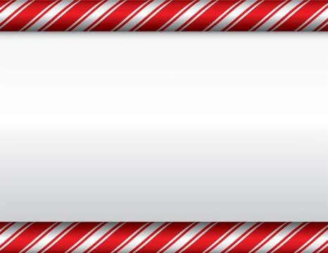 Christmas Candy Cane White Background Stock Illustration