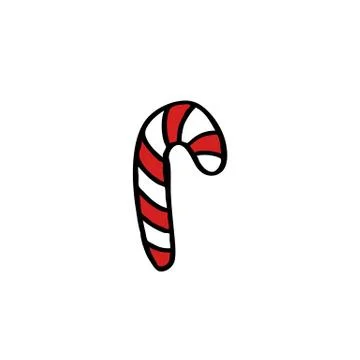 Christmas candy doodle icon, vector illustration Stock Illustration