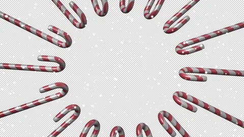 Christmas candy frame Stock Footage 145524698