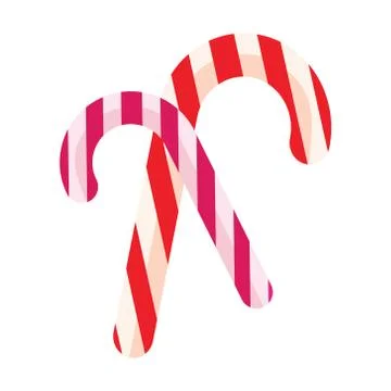 Christmas candy isolated on white background. Znachok.Vektornye. Stock Illustration