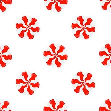 Christmas candy seamless pattern. Lollipop sugar caramel. Cartoon dessert b.. Stock Illustration