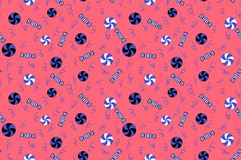 Christmas candy seamless sugar pattern for wrapping paper and fabrics Stock Illustration