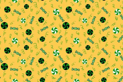 Christmas candy seamless sugar pattern for wrapping paper and fabrics Illustrazione stock