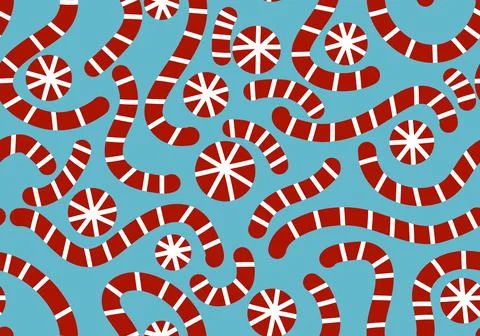Christmas candy seamless sugar pattern for wrapping paper and fabrics and l.. Stock Illustration