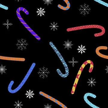 Christmas candy seamless sugar pattern for wrapping paper and fabrics and l.. Stock Illustration