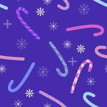 Christmas candy seamless sugar pattern for wrapping paper and fabrics and l.. Stock Illustration