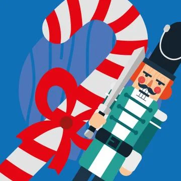 Christmas cane design Stock Illustration