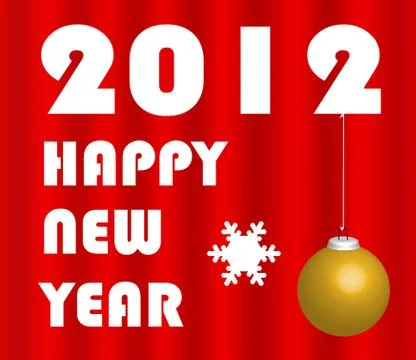 Christmas card 2012 Stock Illustration