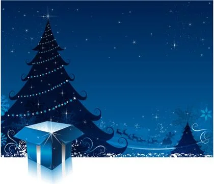 Christmas card background Stock Illustration