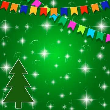 Christmas card background Stock Illustration
