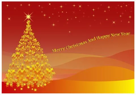 Christmas card background vector design Stock Illustration
