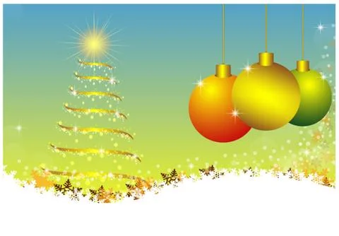 Christmas card background vector design Stock Illustration