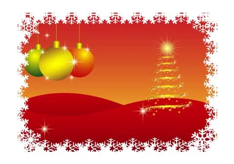Christmas card background vector design Stock Illustration